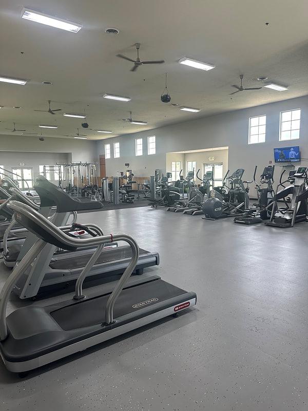 Recreation center exercise room